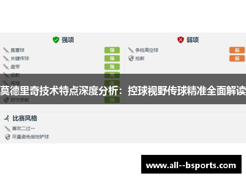 莫德里奇技术特点深度分析：控球视野传球精准全面解读