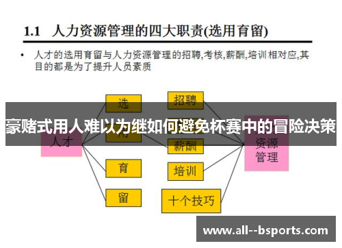 豪赌式用人难以为继如何避免杯赛中的冒险决策